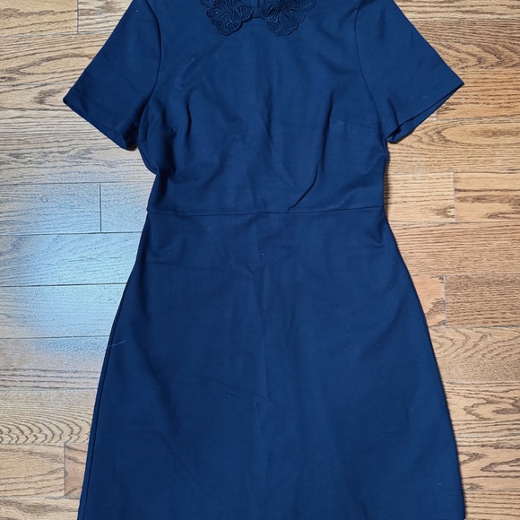 Draper James Persley Lace A-Line Dress Navy - Picture 3 of 3